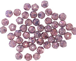 Czech Glass Bronzed Thistle English Cut Bead 4mm