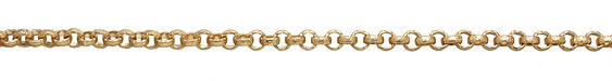 Satin Hamilton Gold (plated) Vintage Pattern Rollo Chain