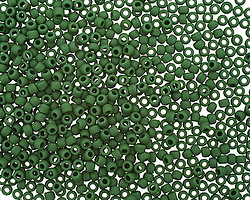 TOHO Opaque Frosted Pine Green Round 11/0 Seed Bead
