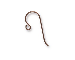 TierraCast Copper Niobium Earwire w/ Small Loop 21x8mm