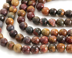 Red Creek Jasper Faceted Round 6mm
