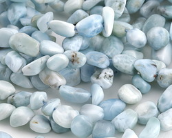 Larimar Pebble 7-13x6-8mm