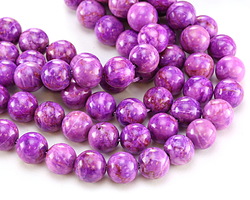 Purple Crazy Lace Calcite Round 10mm