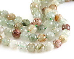 Mint Green Lodolite Quartz Round 10mm