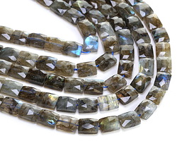 Labradorite (A) Microfaceted Rectangle 10x8mm
