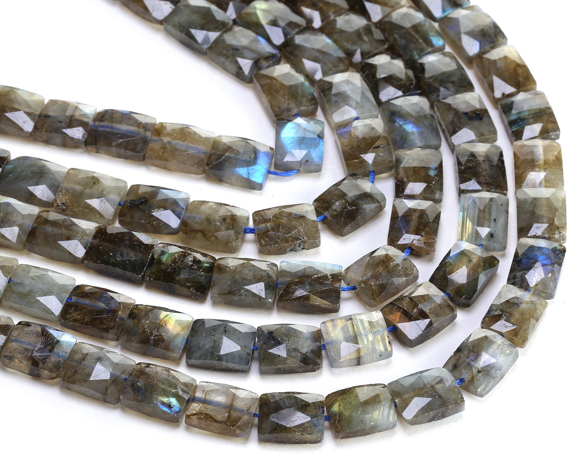 Labradorite (A) Microfaceted Rectangle 10x8mm