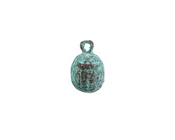 Mykonos Copper (plated) Patina Scarab Charm 9x15mm