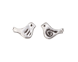 Mykonos Antique Silver (plated) Little Birdie 9x13mm