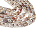 Laguna Lace Agate Microfaceted Rectangle 10x8mm
