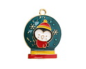 Enamel Penguin in a Snow Globe Focal 20x26mm