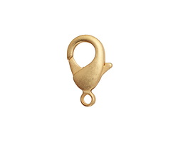 Satin Hamilton Gold (plated) Lobster Clasp 19x10mm