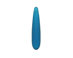 Peacock Blue Beach-Style Glass Teardrop 8x37mm
