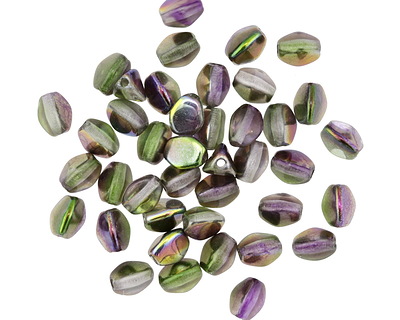 Czech Glass African Violet Pinch Bead 5x4mm
