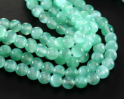 Sea Green Selenite Round 6mm