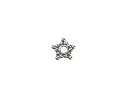 Mykonos Antique Silver (plated) Beaded Star Heishi 1.5x7mm