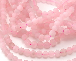 Rose Quartz (matte) Round 6mm Beads