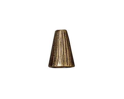 TierraCast Antique Brass (plated) Tall Radiant Cone 12x9mm