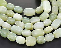 New Jade Tumbled Nugget 13-15x13-21mm