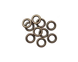 Antique Brass Soldered Jump Ring 6mm, 18 gauge