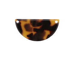 Zola Elements Tortoise Shell Acetate Half Circle Link 30x15mm