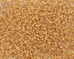 TOHO Opaque Lustered Dark Beige Round 15/0 Seed Bead