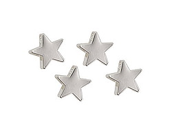 Silver (plated) Star Focal Bead 6mm