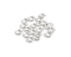 Sterling Silver Round Jump Ring 3.5mm, 22 gauge