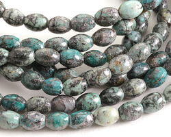 African Turquoise Rice 7-8x6mm Beads