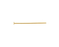 Gold (plated) Head Pin 1", 21 gauge