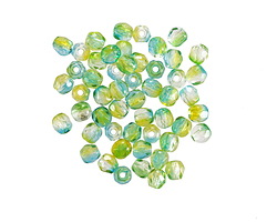 Czech Glass Dual Coated Seaweed Fire Polished Round 3mm