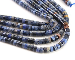Dumortierite Heishi 2x4mm