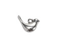 Antique Silver (plated) Puff Bird Focal 15x12mm