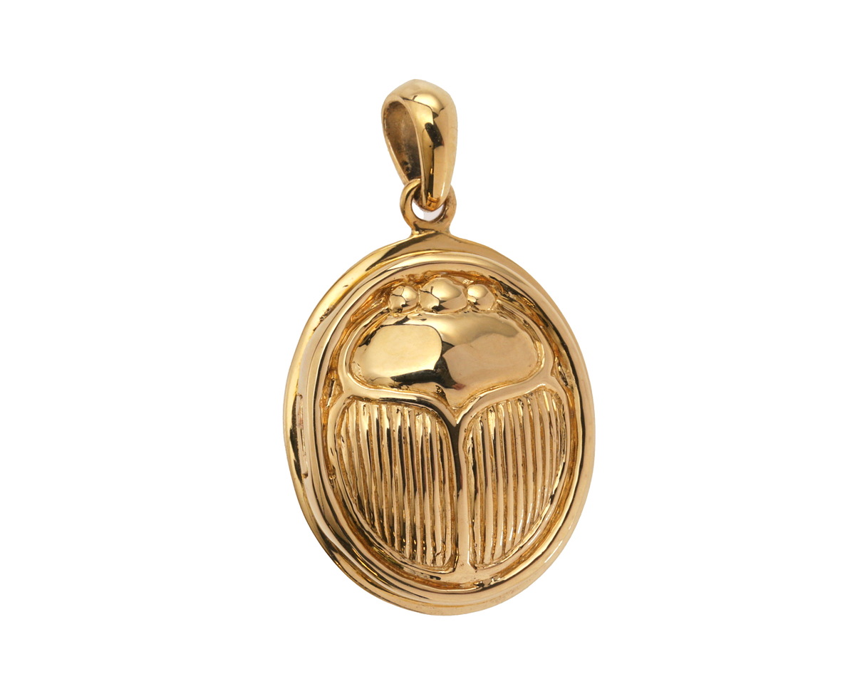 Nina Designs Bronze Scarab Locket 17x28mm