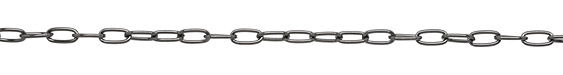 Gunmetal (plated) Paperclip Chain