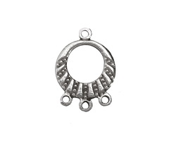 Mykonos Antique Silver (plated) Chandelier 1-3 Link 17x23mm