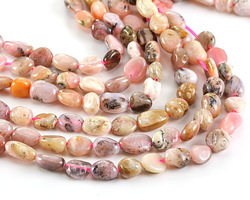 Pink Opal Pebble 6-10x6-8mm