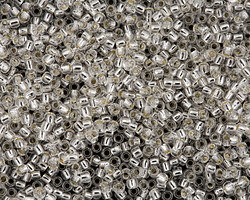 TOHO Glow In The Dark Crystal/Glow Blue (w/ Silver Lining) Round 11/0 Seed Bead