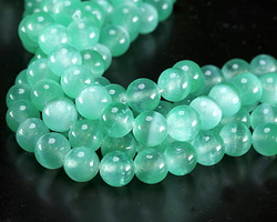 Sea Green Selenite Round 10mm