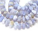 Blue Chalcedony Simple Cut Nugget (Side Drill) 8x12-13mm