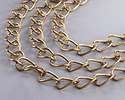 Antique Gold (plated) X-Large Oval Curb Chain