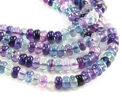 Rainbow Fluorite (A) Rondelle 5x8mm