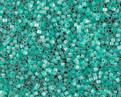 Miyuki Delica Silk Inside Dyed Aqua Green AB (DB1869) 11/0 Seed Bead
