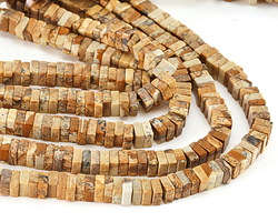 Picture Jasper Squaredelle 3x6mm