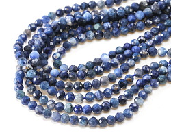 Blue Pietersite (A) Microfaceted Round 4mm