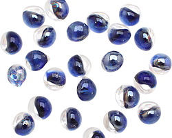 Unicorne Beads Glass Luster Circus Bubbles Mini Teardrop 5x7mm