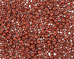 TOHO PermaFinish Galvanized (Matte) Brick Red Round 11/0 Seed Bead