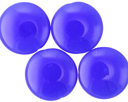 Czech Glass Cobalt Coin 20mm