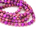 Purple Crazy Lace Calcite Round 6mm