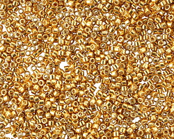 Miyuki Delica Galvanized Yellow Gold (DB0410) 11/0 Seed Bead