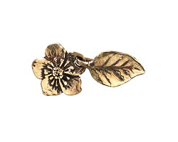 Green Girl Bronze Rose Blossom Clasp 30x14mm